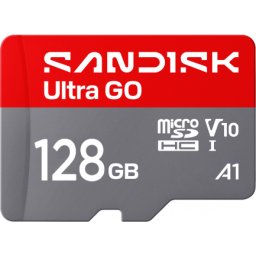 Card Sandisk microSDXC Ultra GO Android A1 128Gb Clasa 10 / UHS-1 U1 SDSQUGN-128G-GN6MN