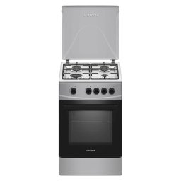 Aragaz pe Gaz Albatros AL452NXS 4 Arzatoare Cuptor 52L Siguranta Plita si Cuptor Latime 50CM Inox/Argintiu