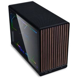 Carcasa Lian Li DAN Cases A3-mATX Wood Edition Tempered Glass Micro-ATX Negru
