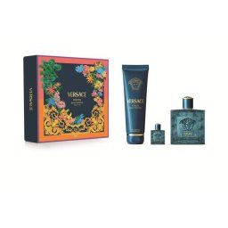 Set Versace Eros Apa de Parfum 100ml + Gel de Dus 150ml + Apa de Parfum 5ml