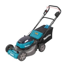 Masina de Tuns Iarba Makita DLM534Z Latime de Lucru 53CM Cos Colector 60L fara Acumulator Inclus Albastru/Negru