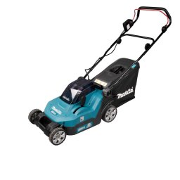Masina de Tuns Iarba Makita DLM382PT2 Latime de Taiere 38CM Cos Colector 40L Set 2 Acumulatori 5Ah si Incarcator Albastru/Negru