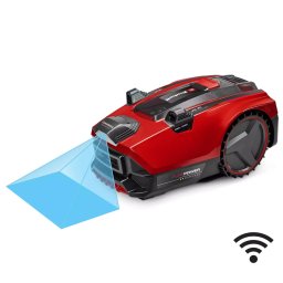 Robot de Tuns Iarba / Gazon Einhell FREELEXO Cam Plus 600 Camera Integrata Latime de Taiere 18CM Wi-Fi IPX4 Rosu/Negru