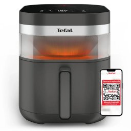 Friteuza cu Aer Cald Tefal Easy Fry Infrared EY832HE0 Capacitate 7L cu Tehnologie Avansata Infra-Heatâ¢ 8 Programe Automate Putere 2020W Gri Inchis