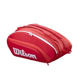 Geanta Padel WILSON 2026 Super Tour Poliester Rosu