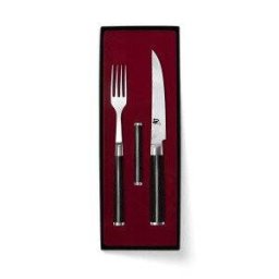Set Tacamuri KAI Shun Cutlery 2 Bucati Argintiu-Negru