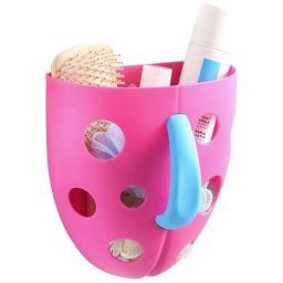 Organizator de Accesorii pentru Baie Chipolino cu Ventuza Roz