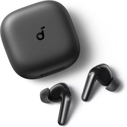 Casti Bluetooth Anker Soundcore R60i ANC Hi-Res Sound Autonomie 50 Ore IP55 Bluetooth 6.1 Negru
