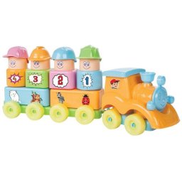 Set Constructie PILSAN My First Train 33 Piese +1an Multicolor
