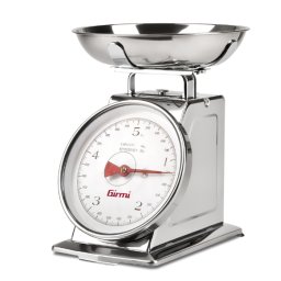 Cantar De Bucatarie Girmi PS90 Mecanic Cu Bol 5Kg Inox Argintiu
