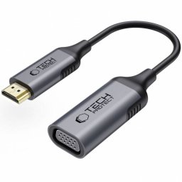 Adaptor Video TECH-PROTECT Ultraboost VGA - HDMI 1080P Negru