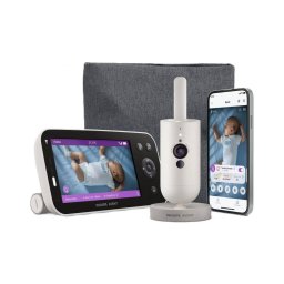 Monitor Video Copii Philips-Avent SCD971/26 Inteligent Premium cu Traducere a Plansetului 5inch Alb/Gri