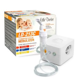 Aparat Aerosoli Little Doctor LD-213C cu Compresor 3 Moduri de Nebulizare Alb