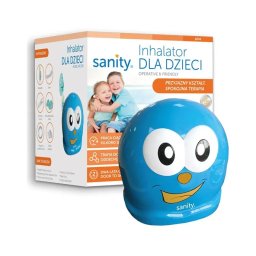 Aparat Aerosoli Sanity Inhaler Kids Nebulizator cu Compresor pentru Copii Albastru