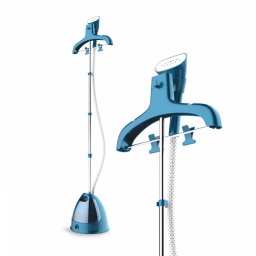 Aparat de Calcat Vertical cu Abur Daewoo SDA UltraSteamX DGS175 Placa din Inox Suport Telescopic Umeras Inclus Incalzire Rapida Rezervor Apa 2.5L Putere 1750W Albastru