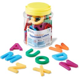 Set Educativ Learning Resources Litere de tipar magnetice Jumbo +3 ani