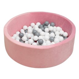 Piscina de Joaca pentru Copii Generic Diametru 90CM din Spuma Varsta 12 Luni+ Roz