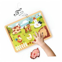 Jucarie Educativa MomKi Tabla cu Sunete +2 ani