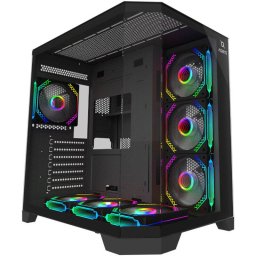 Carcasa PC AQIRYS Titan ARGB ATX Midi Tower Negru