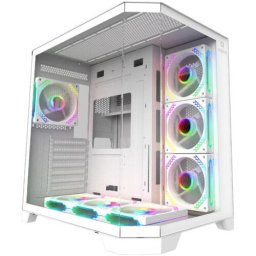 Carcasa PC AQIRYS Titan ARGB ATX Midi Tower Alb