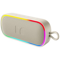 Boxa Portabila Monster Bluetooth S150 Plus 40W TWS RGB Waterproof Crem Deschis