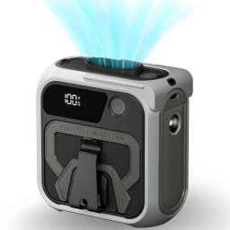 Ventilator Portabil + Baterie Externa 10000mAh Techsuit Z13 Grey