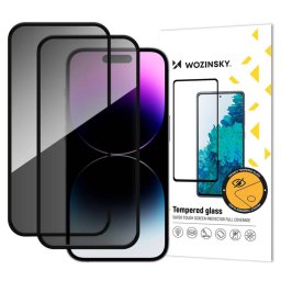 Folie Protectie WZK AntiSpy Apple iPhone 17 / 16 Pro Sticla Securizata Full Glue Set 2 bucati