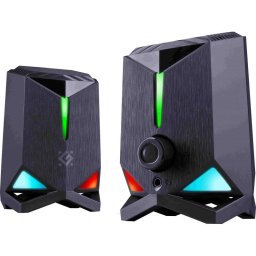 Boxe Desktop Defender Rocket 2.0 Iluminare LED Alimentare USB 6W Negru