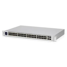 Switch Ubiquiti USW-48-POE 48Port 1Gbps PoE+ Managed Argintiu