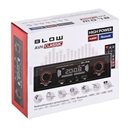 Radio Player Auto BLOW AVH CLASSIC Bluetooth TF Card USB AUX Negru