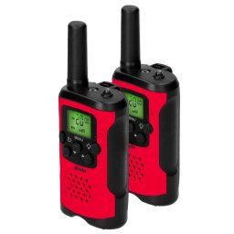 Walkie Talkie pentru Copii Alecto Statie Radio Set de 2 Bucati Raza 7km Rosu/Negru