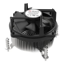 Cooler Procesor AKASA AK-CC6620BP01 Low Profile 90mm Negru