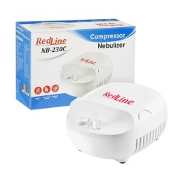 Aparat Aerosoli cu Compresor Redline NB-230C cu Masca Pediatrica si Masca Adulti Alb