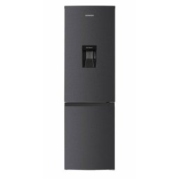 Combina Frigorifica Heinner HCNF-HM291INVDGWDE++ No Frost Inverter 291L Dozator Apa Clasa E Lumina LED H 186CM Gri Antracit Texturat