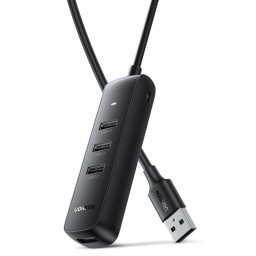 Hub USB UGREEN CM416 4 x USB-A 3.0 0.25m Negru