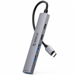Hub USB Orico YSB4-U2 1 x USB-A 3.0 - 2 x USB-A - 2 x USB-C Gri