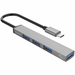 Hub USB Orico AH-A13 1 x USB-A 3.0 - 3 x USB-A Gri