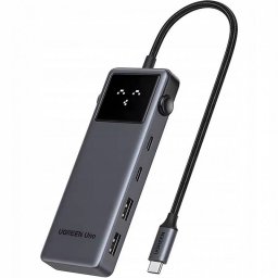 Hub USB UGREEN CM888 Uno 2 x USB-A 3.2 - 3 x USB-C - 1 x HDMI Gri