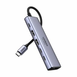 Hub USB UGREEN CM511 (35999) 2 x USB-A 3.2 - 3 x USB-C - 1 x HDMI Gri