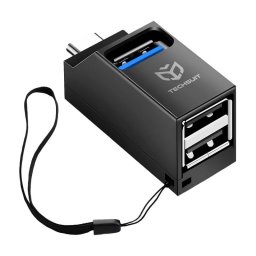 Hub USB Techsuit H10 EchoLink 3in1 Negru