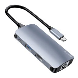 Hub USB Yesido HB15 6in1 Gri