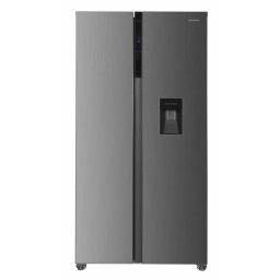 Side by Side Heinner HSBS-HM439NFINVXWDD Full No Frost 439L Dozator Apa Super Racire Super Congelare H 177CM Clasa D Inox