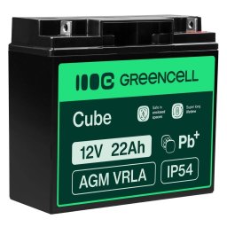 Baterie UPS Green Cell AGM54 VRLA 12V 22Ah Black