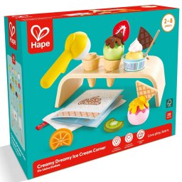 Jucarie Educativa HAPE Coltul cu inghetata 20 piese +2 ani