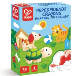 Jucarie Educativa HAPE Creioane Pepe Friends +3 ani