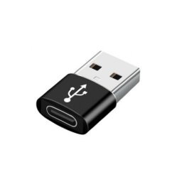 Adaptor Gembird USB-A Male la Type-C Female Negru