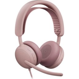 Casti Office Logitech Zone Wired 2 for Business 981-001616 Certificare Teams Rose