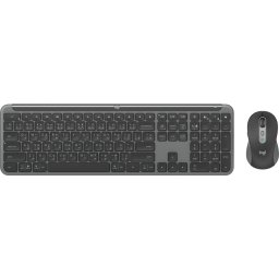 Kit Tastatura si Mouse Logitech Signature Slim Combo MK950 920-012508 Wireless Layout US International Gri Grafit