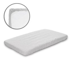 Cearceaf cu Banda Elastica Lorelli Bumbac Ranforce 98x65CM Grey Sky