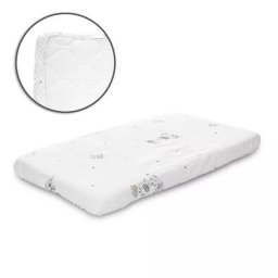 Cearceaf cu Banda Elastica Lorelli Bumbac Ranforce 98x65CM White Giraffe